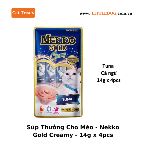 Súp Thưởng Cho Mèo - Nekko Gold Creamy - 14g x 4pcs