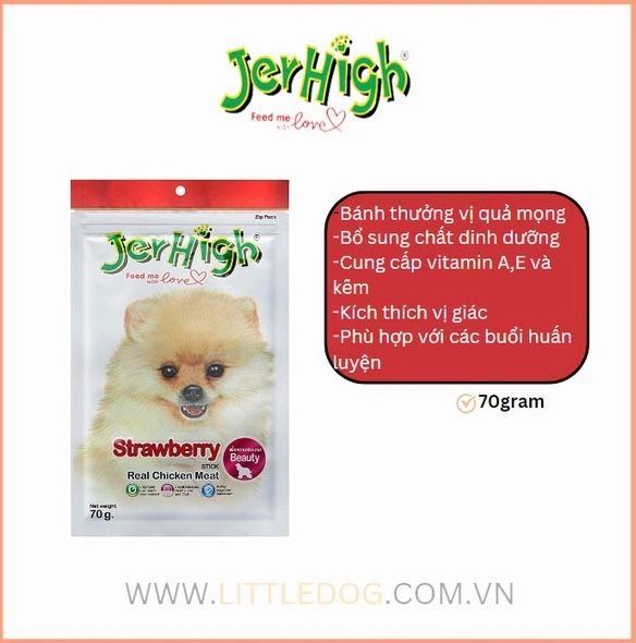 Jerhigh - Que Thưởng Mềm Cho Chó (70g/400g)