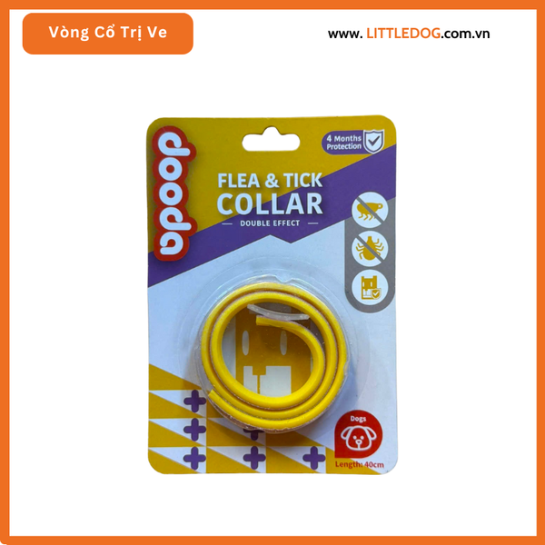 DOODA – VÒNG CỔ TRỊ VE, RẬN DÀNH CHO CHÓ (40CM)