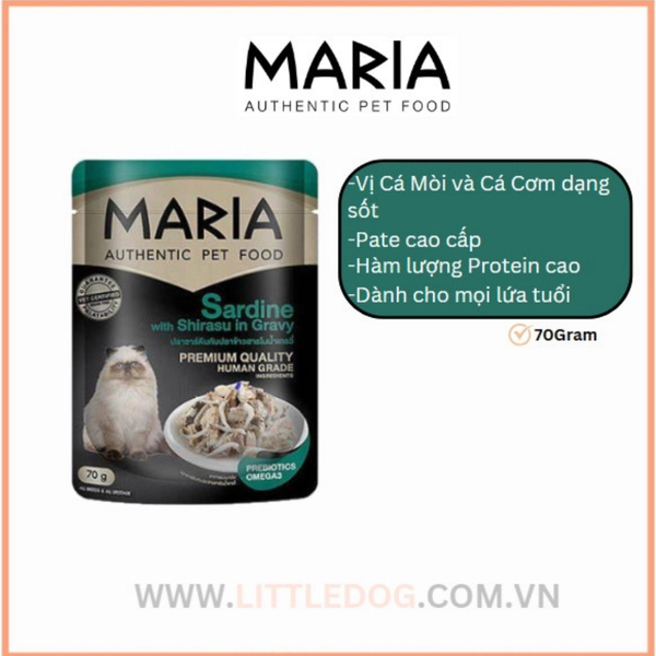 Pate Thức Ăn Ướt Cao Cấp Maria Dành Cho Mèo