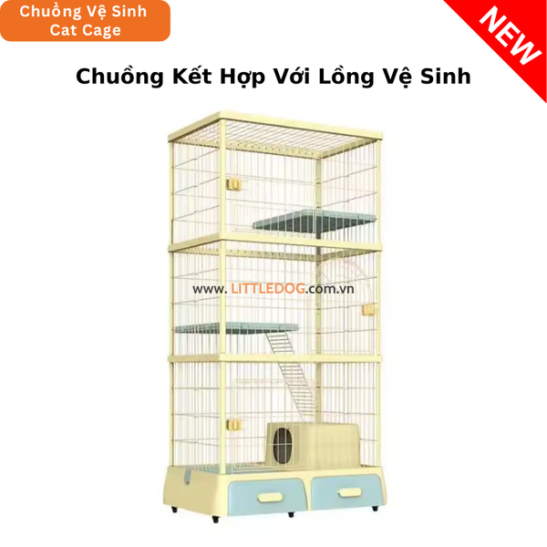 Chuồng Mèo Cao Cấp - 2 tầng / 3 tầng