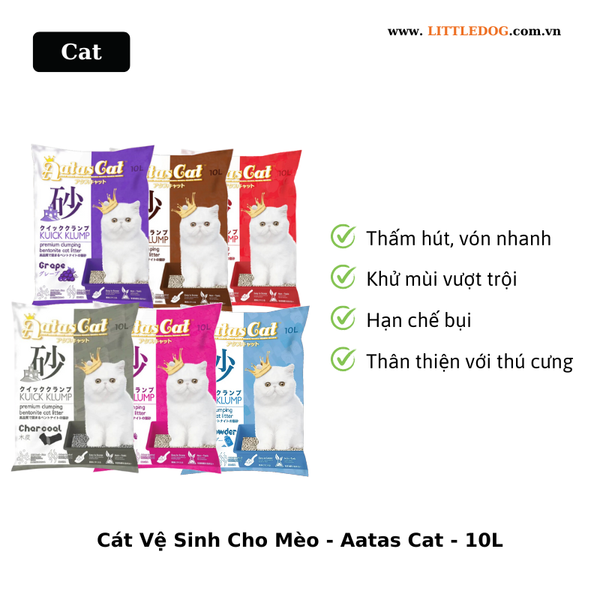 Cát Vệ Sinh Cho Mèo - Aatas Cat Litter 7kg/10L