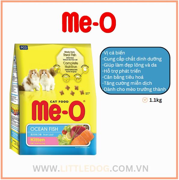 Me-O Mèo con vị Hải sản - Kitten Ocean Fish 1.1kg