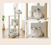 Trụ Cào Mèo YC Xám - YC Cat Tree Grey YM-2