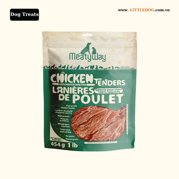 Thịt Gà Sấy Cho Thú Cưng - Meatyway Chicken Tenders - 100g/454g