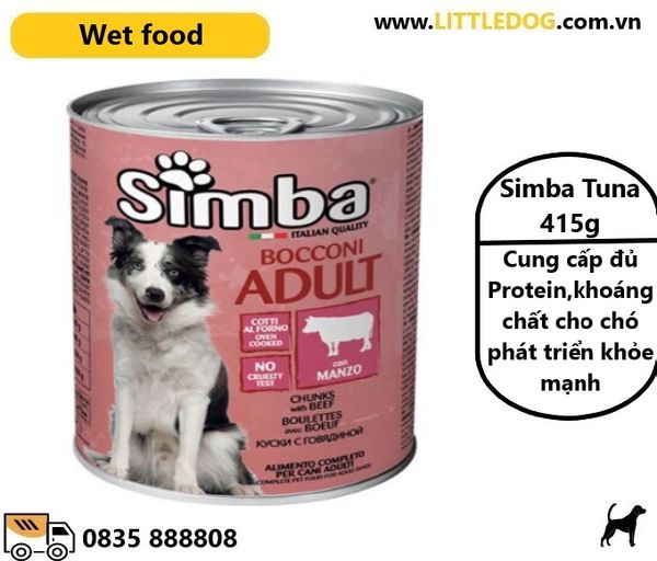 PATE SIMBA CHO CHÓ VỊ CÁ NGỪ - TUNA 400g
