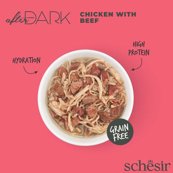 Pate Cho Mèo Schesir In Broth Lon 80g - 5 Vị Thơm Ngon Dạng Thịt Xé Với Nước Hầm