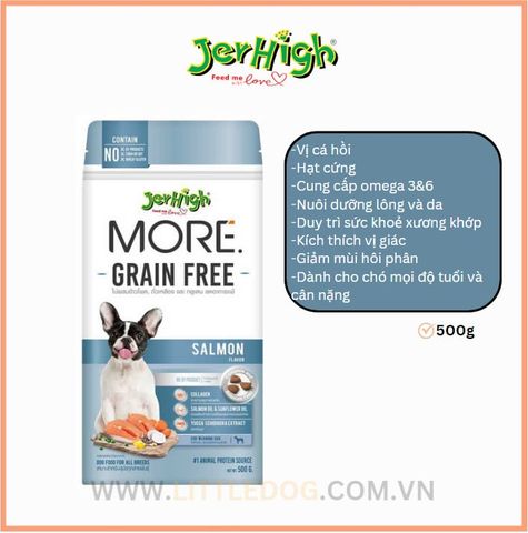 Jerhigh Hạt Cứng Vị Cá Hồi 500gr
