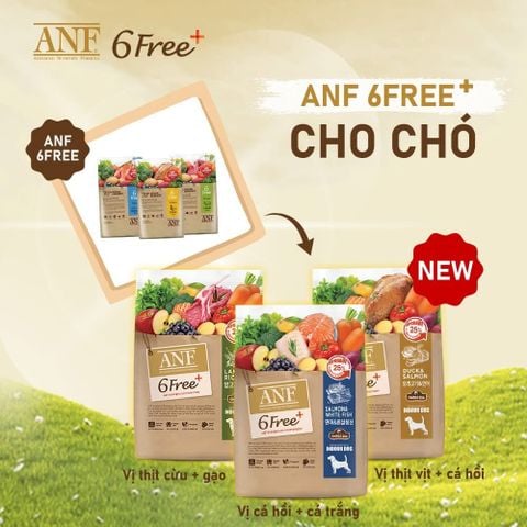 ANF - Thức ăn hạt khô cho chó mọi lứa tuổi ( Cá Hồi và Cá Trắng/ Cừu và Gạo/ Vịt và Cá Hồi) (1.6kg/5.6kg)