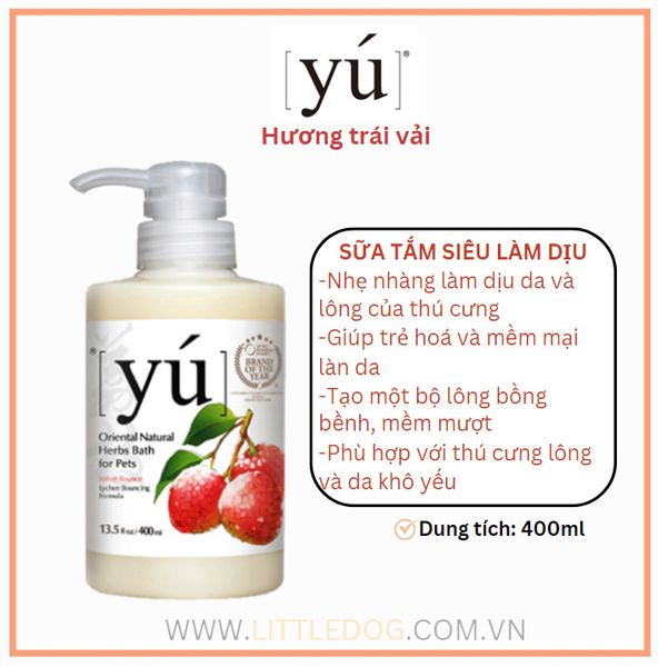 YÚ Dầu Tắm Hương Trái Vải 400ml - Lychee Bouncing Formula