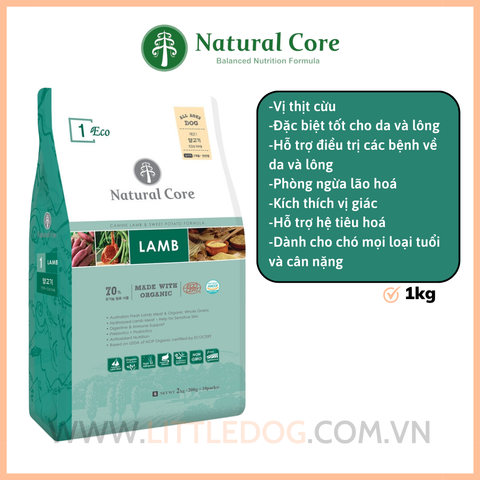 Natural Core Cho Chó Vị Thịt Cừu-Lamb Eco01 1kg/2kg/10kg