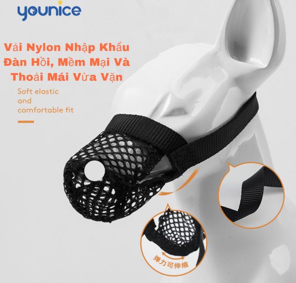 Younice Rọ Mõm Vải - Nylon Dog Muzzle