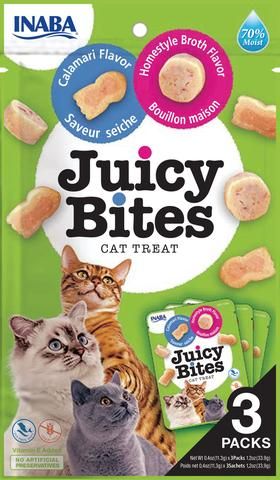 Juicy Bites Viên Nước thịt & Mực/Homestyle Broth&Calamari (Set 3 gói*11g / 3bags*11g)
