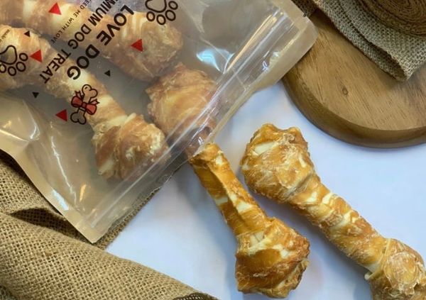 LoveDog Chicken&Bone 6.5” 4pcs - Gà cuộn xương da bò