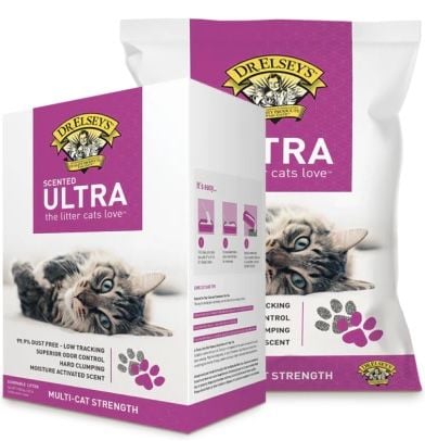 Dr.Elsey Ultra - Cát Đất Sét Cao Cấp Cho Mèo 18.14kg (Không Bụi)