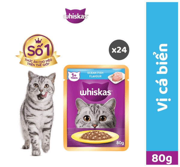 Whiskas Adult - Pate cho mèo trên 1 tuổi 85g