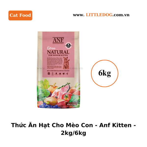 Thức Ăn Hạt Cho Mèo Con - Anf Kitten - 2kg/6kg