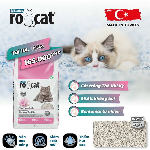 Cát Vệ Sinh Cho Mèo - Rocat - Cát Đất Sét 10L (8.5kg)