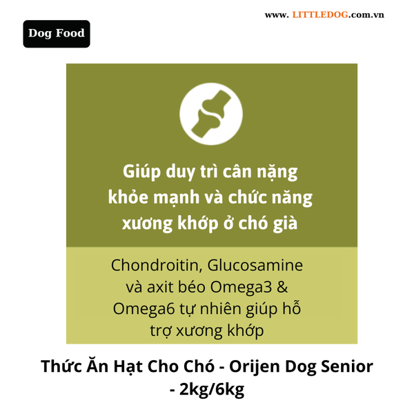 Thức Ăn Hạt Cho Chó - Orijen Dog Senior - 2kg/6kg