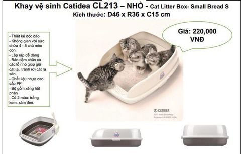 Catidea Khay Vệ Sinh Mèo CL213 Nhỏ