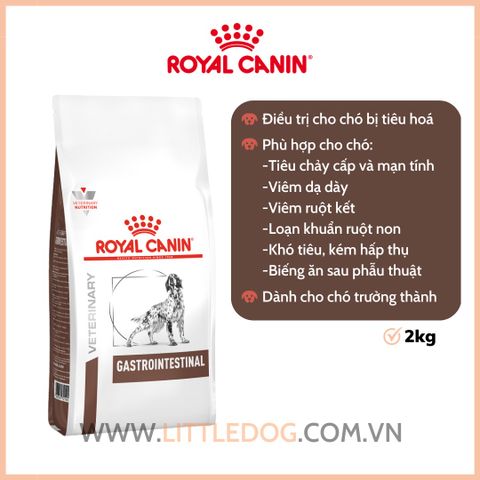 Thức Ăn Hạt Cho Chó - Royal Canin Gastrointestinal - Cho Chó Có Vấn Đề Tiêu Hóa - 1.5kg