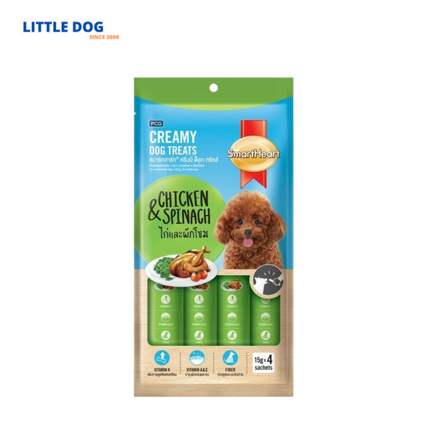 Smartheart Creamy Dog Treats – Súp Thưởng Dạng Kem Cho Chó - 15g