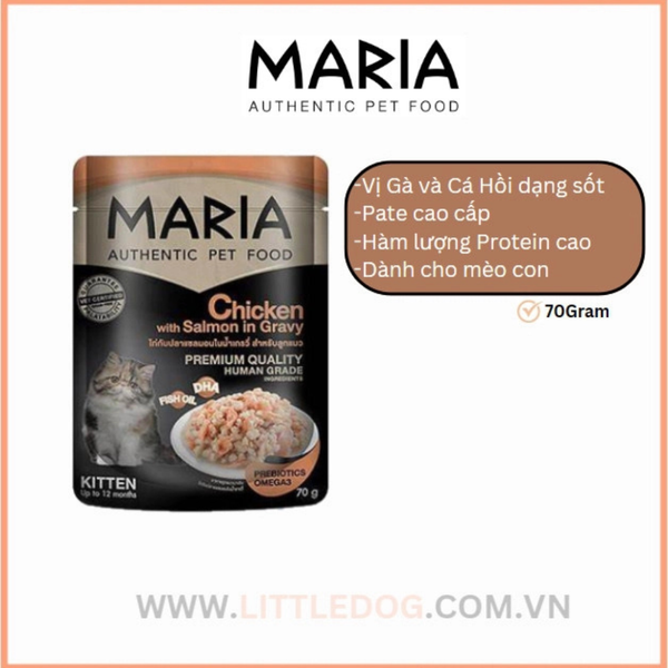 Pate Thức Ăn Ướt Cao Cấp Maria Dành Cho Mèo
