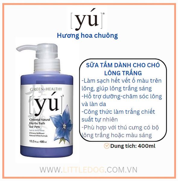 YÚ Dầu Tắm Hương Hoa Chuông 400ml - Chinese Beliflower Natural White