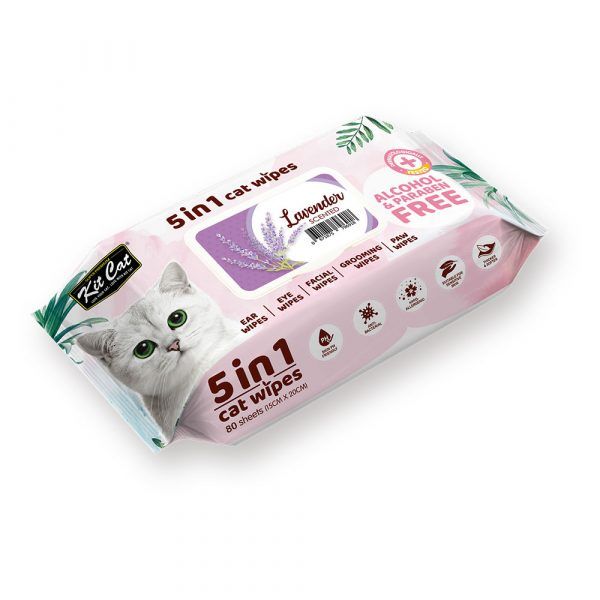 KIT CAT Khăn Giấy Uớt HươngLavender- 5in1 Wipes Lavender