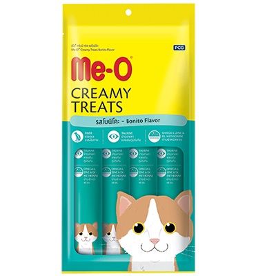 Me-O Súp Thưởng Vị Cá Ngừ - Creamy Treats Bonito Flavor(15gx4)