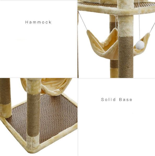 Trụ Cào Mèo YC Vàng - YC Cat Tree Yellow MBYD-1