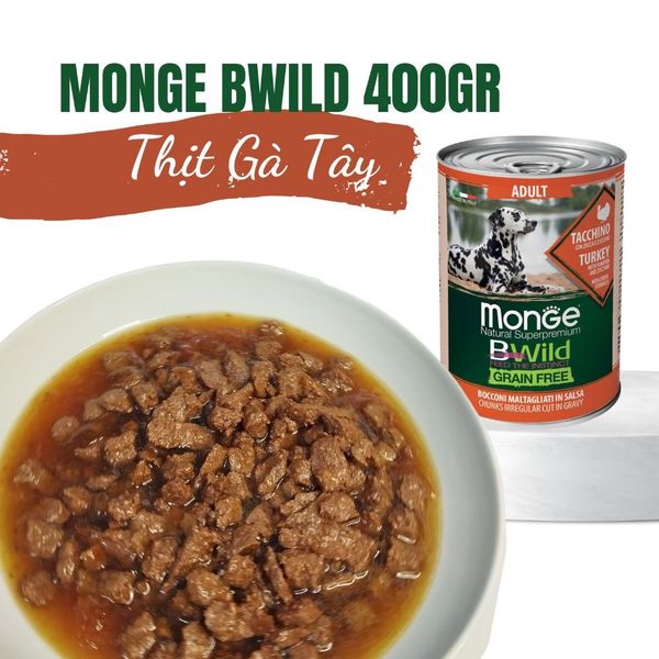 Pate Monge Bwild cho chó grainfree 400g