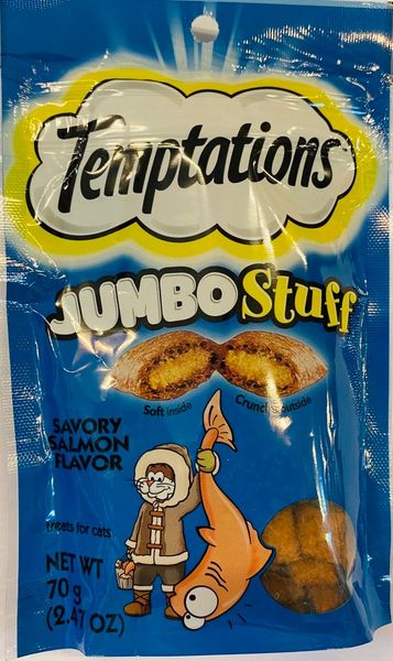 TEMPTATIONS Bánh Thưởng Vị CáHồi-CAT ZumboStuff Salmon 70g