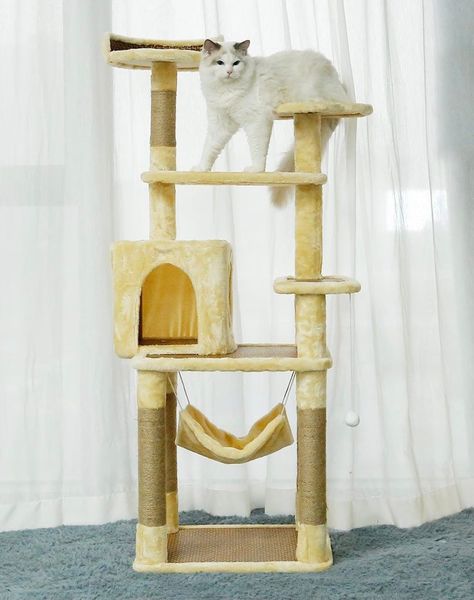 Trụ Cào Mèo YC Vàng - YC Cat Tree Yellow MBYD-1