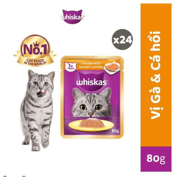 Whiskas Adult - Pate cho mèo trên 1 tuổi 85g