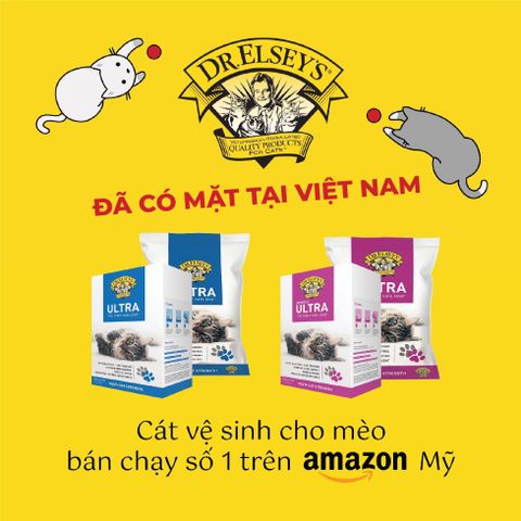 Dr.Elsey Ultra - Cát Đất Sét Cao Cấp Cho Mèo 18.14kg (Không Bụi)