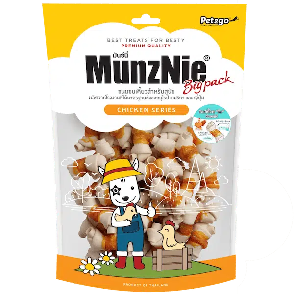MUNZNIE Xương Sữa Dẻo Quấn Gà-Soft MilkyBone BP019 400g