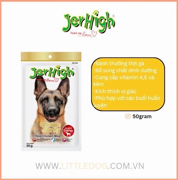 Jerhigh - Que Thưởng Mềm Cho Chó (70g/400g)
