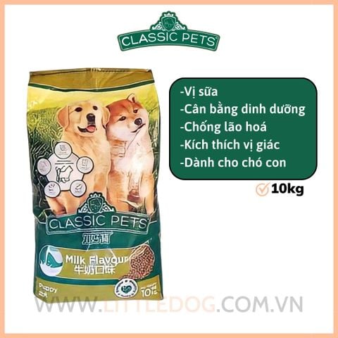 Classic Pet Cho Chó Con - Puppy Milk 10kg