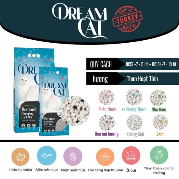 Dream Cat - Cát vệ sinh mèo Dream Cat 5L/10L
