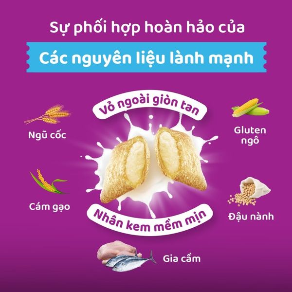 Thức ăn hạt khô Whiskas cho Mèo con 2.7kg (Cá thu/Cá biển/Cá ngừ&cá hồi)