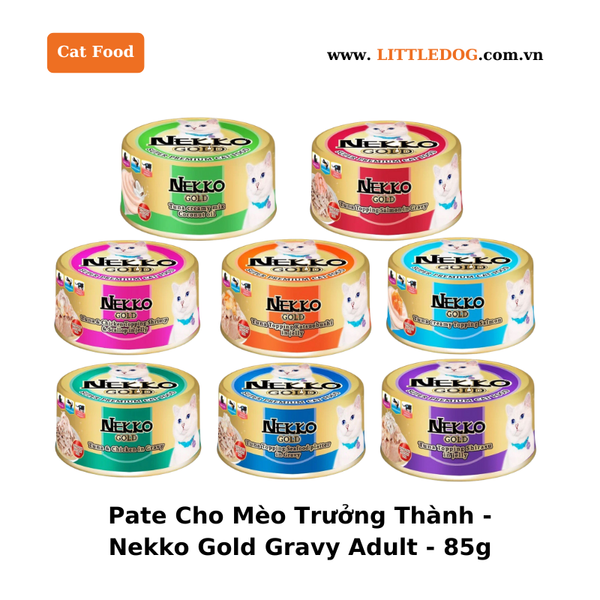Pate Mèo Trưởng Thành Nekko Gold Adult - Lon/85g