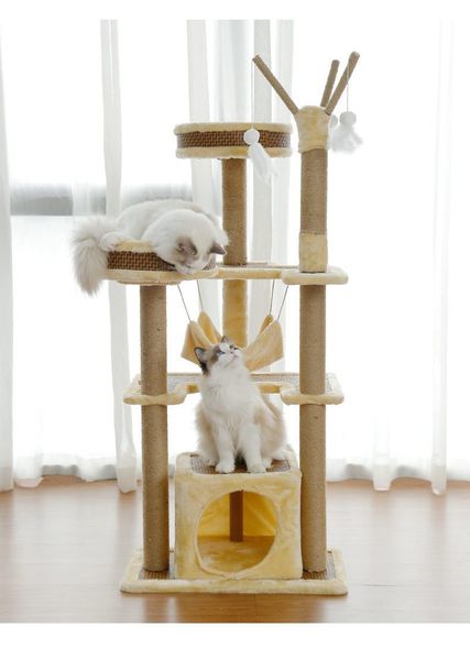 Trụ Cào Mèo YC Vàng - YC Cat Tree Yellow PT-3