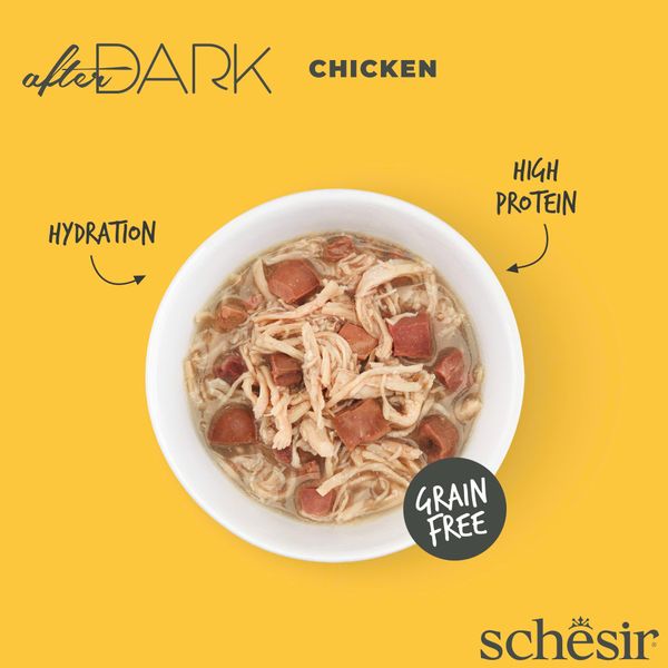 Pate Cho Mèo Schesir In Broth Lon 80g - 5 Vị Thơm Ngon Dạng Thịt Xé Với Nước Hầm