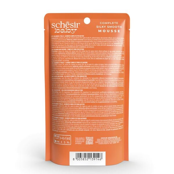 Pate Mèo Con Schesir Mousse Kitten Cao Cấp – Gói/80g