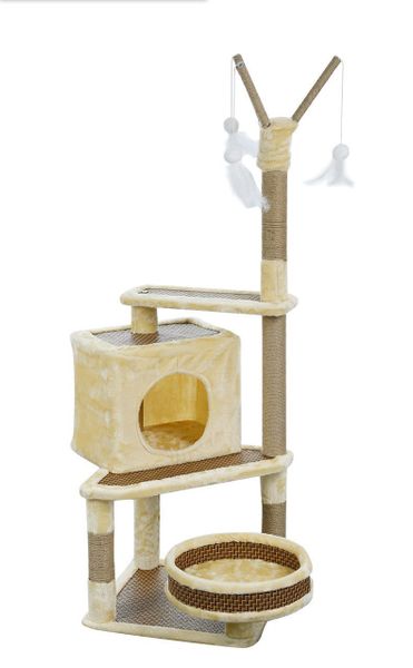 Trụ Cào Mèo YC Vàng - YC Cat Tree Yellow YM-3