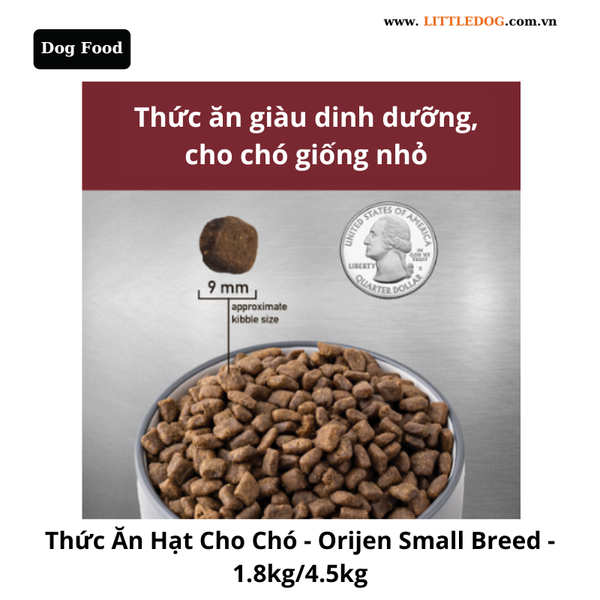 Thức Ăn Hạt Cho Chó - Orijen Dog Small Breed - 1.8kg/4.5kg