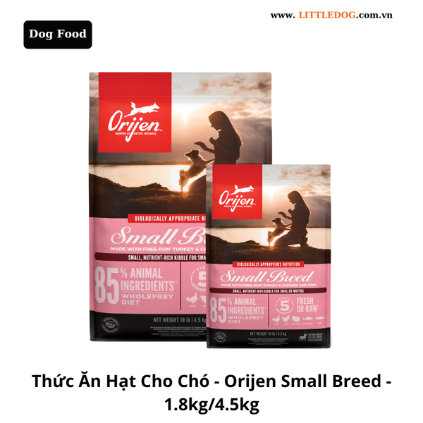 Thức Ăn Hạt Cho Chó - Orijen Dog Small Breed - 1.8kg/4.5kg