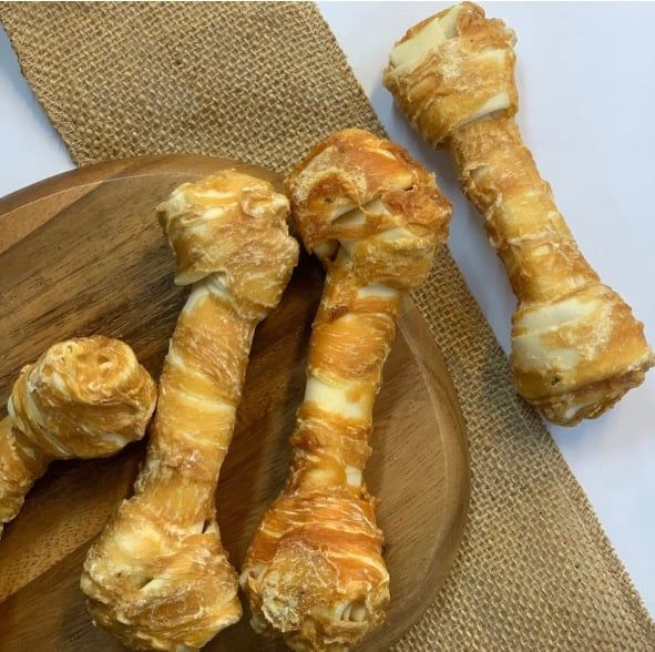 LoveDog Chicken&Bone 6.5” 4pcs - Gà cuộn xương da bò
