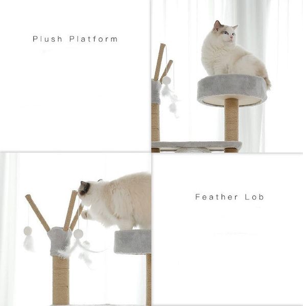 Trụ Cào Mèo YC Xám - YC Cat Tree Grey DG